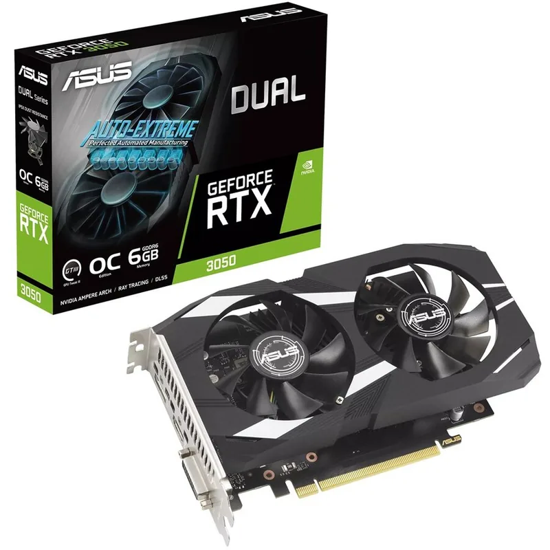 Asus GeForce RTX 3050 DUAL OC 6GB GDDR6 96-bit