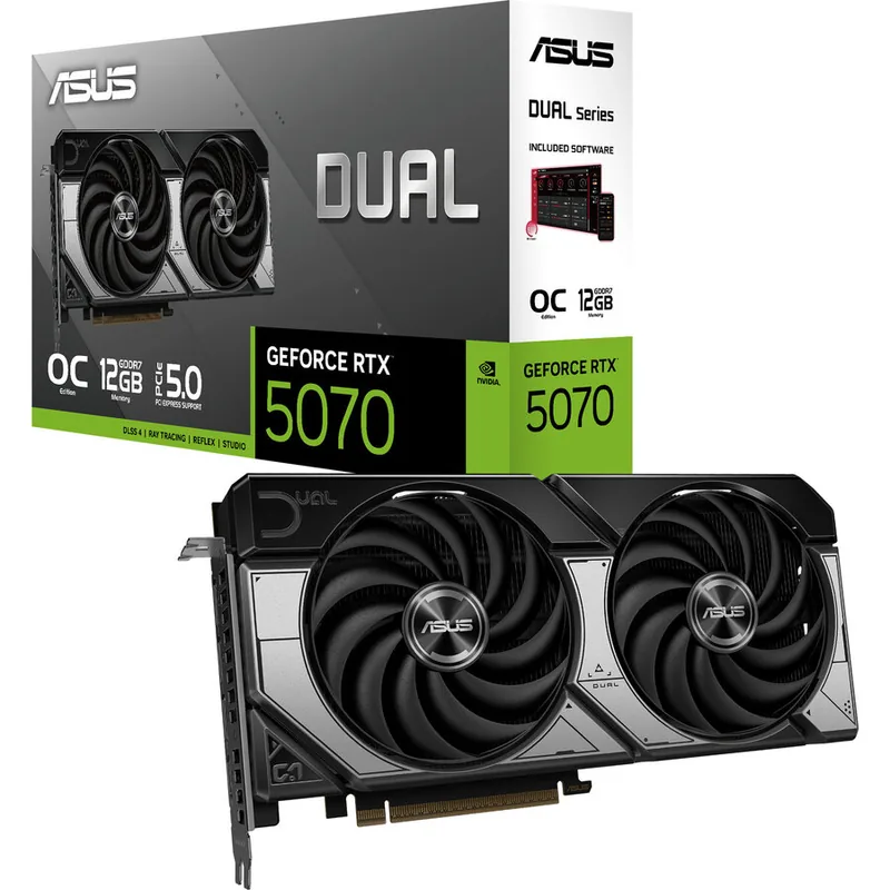 Asus GeForce RTX 5070 DUAL OC 12GB - imagine 2