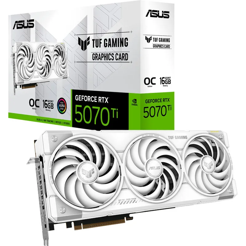 ASUS GeForce RTX 5070 Ti TUF GAMING OC White Edition