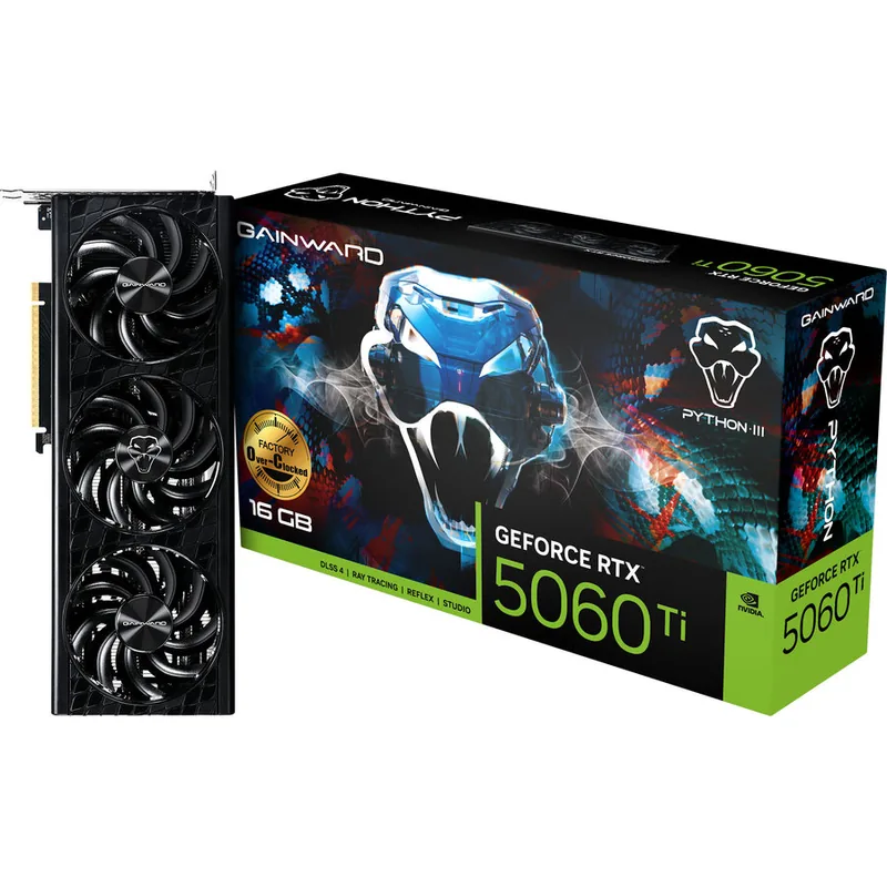 GAINWARD GeForce RTX 5060 Ti Python III OC 16GB