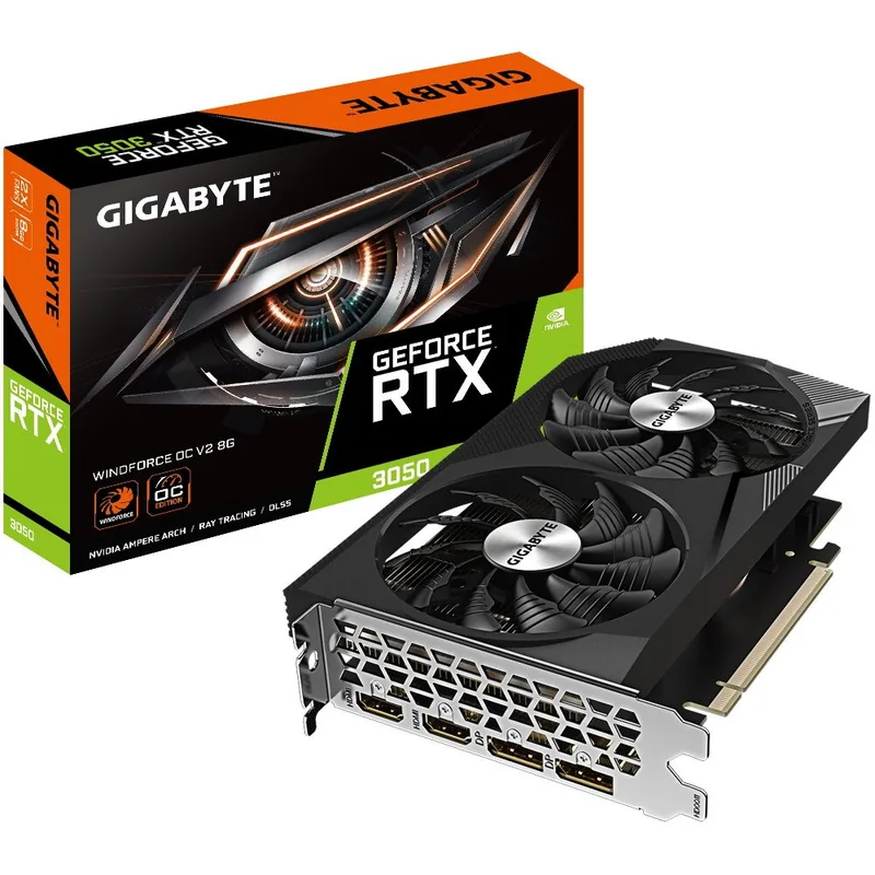 GIGABYTE GeForce RTX 3050 WINDFORCE OC V2 8GB GDDR6