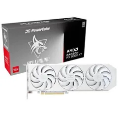 PowerColor Radeon RX 9060 XT Hellhound 16GB Spectral White