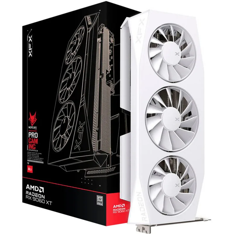 XFX Radeon RX 9060 XT Mercury White GAMING OC 16GB GDDR6