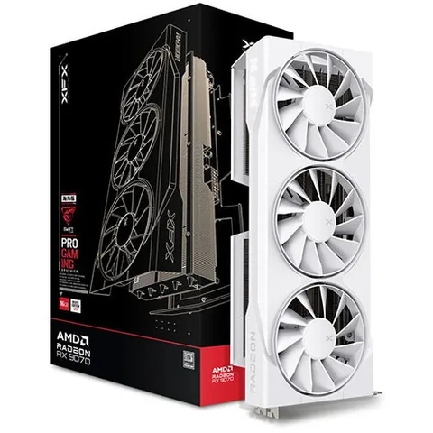 XFX Radeon RX 9070 Swift White Triple Fan Gaming Edition 16GB OC
