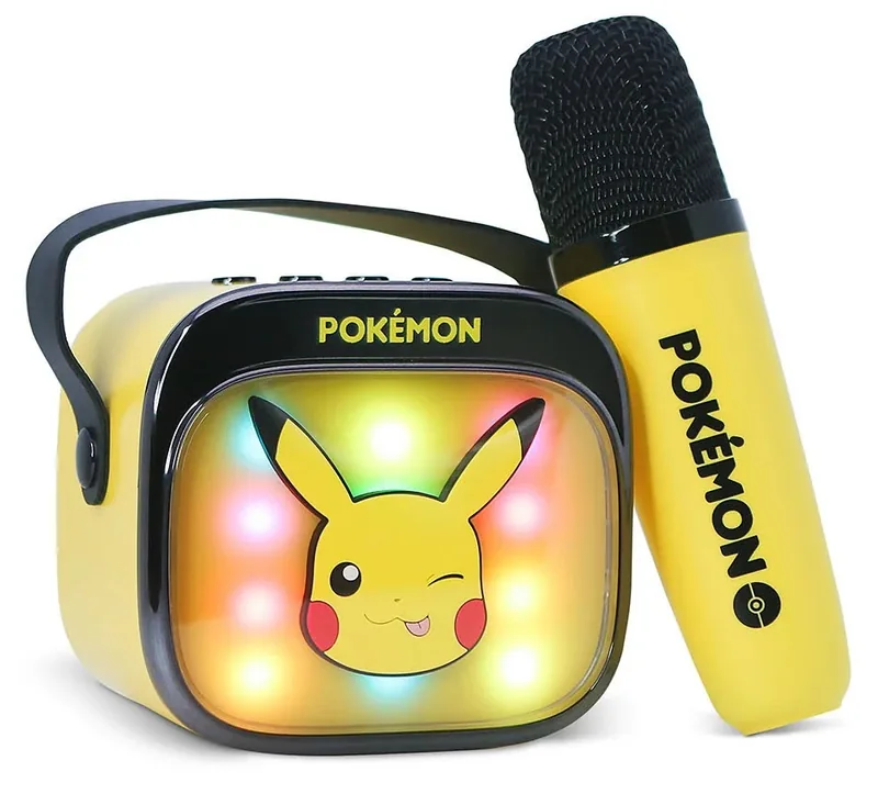 OTL Technologies Pikachu PopSing Karaoke Speaker & Microphone Galben