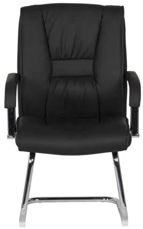 Scaun Vizitator Carmen 6540 Piele Ecologică Negru