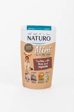 Hrana Umeda Naturo Dog Adult Mini Carne de Curcan si Orez 150g