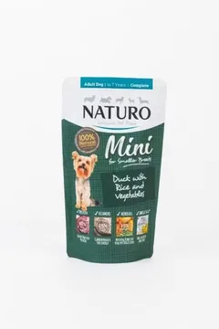Hrana Umeda Naturo Dog Adult Mini Rata si Orez 150g