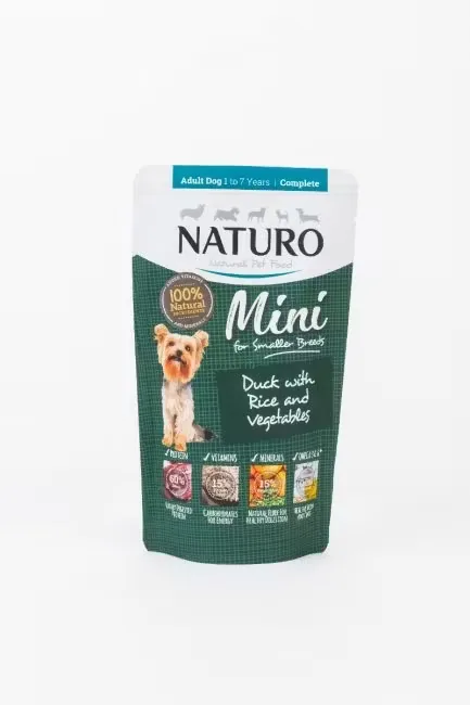 Hrana Umeda Naturo Dog Adult Mini Rata si Orez 150g