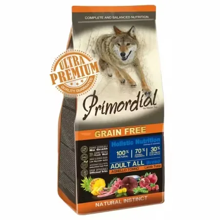 Hrana Uscata pentru Caini Adulti Primordial Grain-Free Holistic Tuna & Lamb 2kg