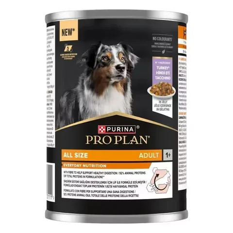 Hrana umeda pentru caini Purina Pro Plan Everyday Nutrition Adult Curcan 400g