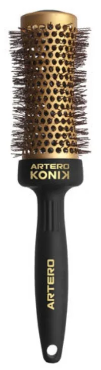 Perie de Păr Artero Konik 43mm Negru/Auriu