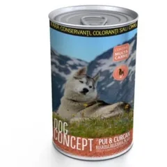 Conserva pentru Caini Dog Concept Pui/Curcan 1240g