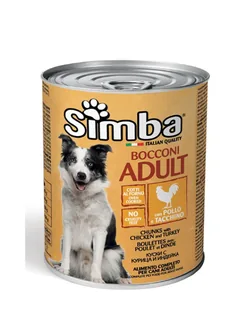 Conserva pentru Câini Gran Bonta Simba Dog Pui/Curcan 1230g