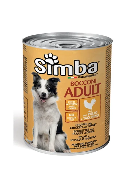 Conserva pentru Câini Gran Bonta Simba Dog Pui/Curcan 1230g