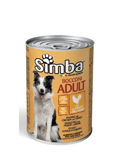 Conserva pentru Caini Simba Pui/Curcan 415g