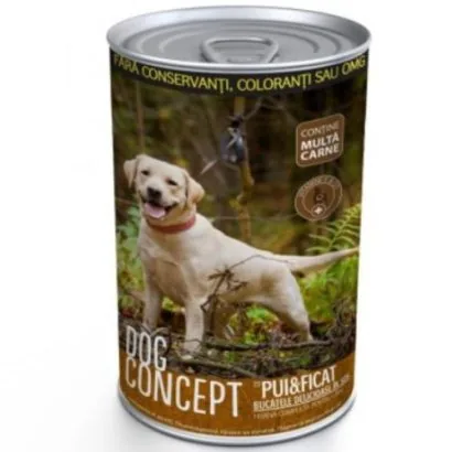 Conserva Câini Dog Concept 1240g Pui/Ficat