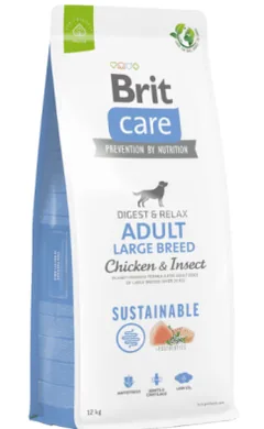 Hrana Uscata Caini Brit Care Adult Rase Mari Pui si Insecte 1kg