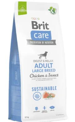 Hrana Uscata Caini Brit Care Adult Rase Mari Pui si Insecte 1kg