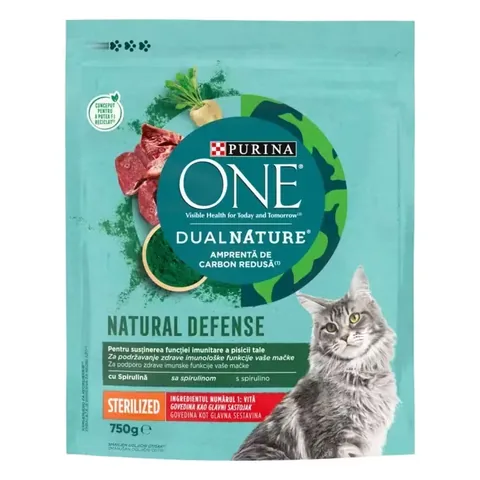 Hrana Uscata pentru Pisici Sterilizate Purina ONE DualNature Cu Vita 750g