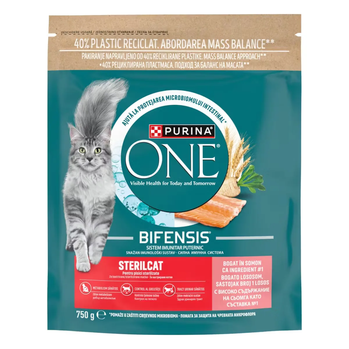 Hrana Uscata pentru Pisici Purina ONE Sterilcat Vita si Grau 750g