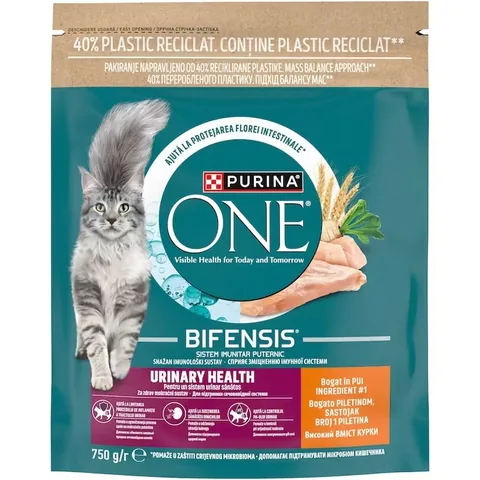 Hrana Uscata pentru Pisici Purina ONE Urinary Health Pui si Grau 750g