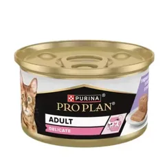 Hrana Umeda pentru Pisici Purina Pro Plan Adult Delicate Pate Curcan 85g