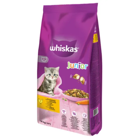 Hrana Uscata pentru Pisici Whiskas cu Pui Junioare 1.4kg