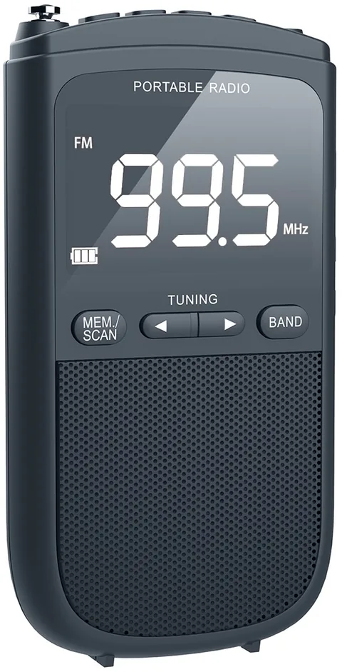 Boxă Radio cu Ceas Diva FM2024C Gri