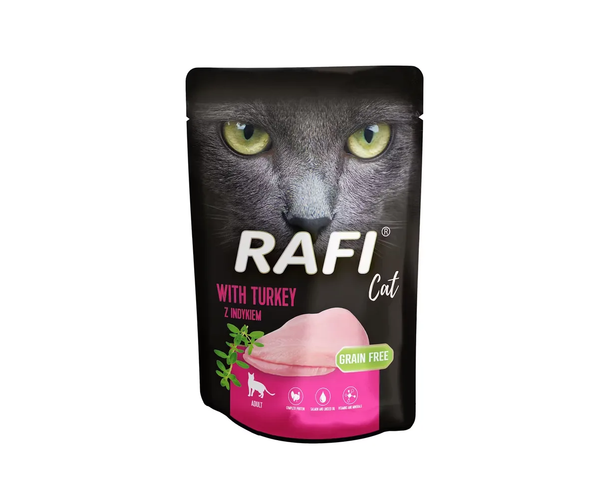 Hrana Umeda pentru Pisici Rafi Cat Curcan 100g