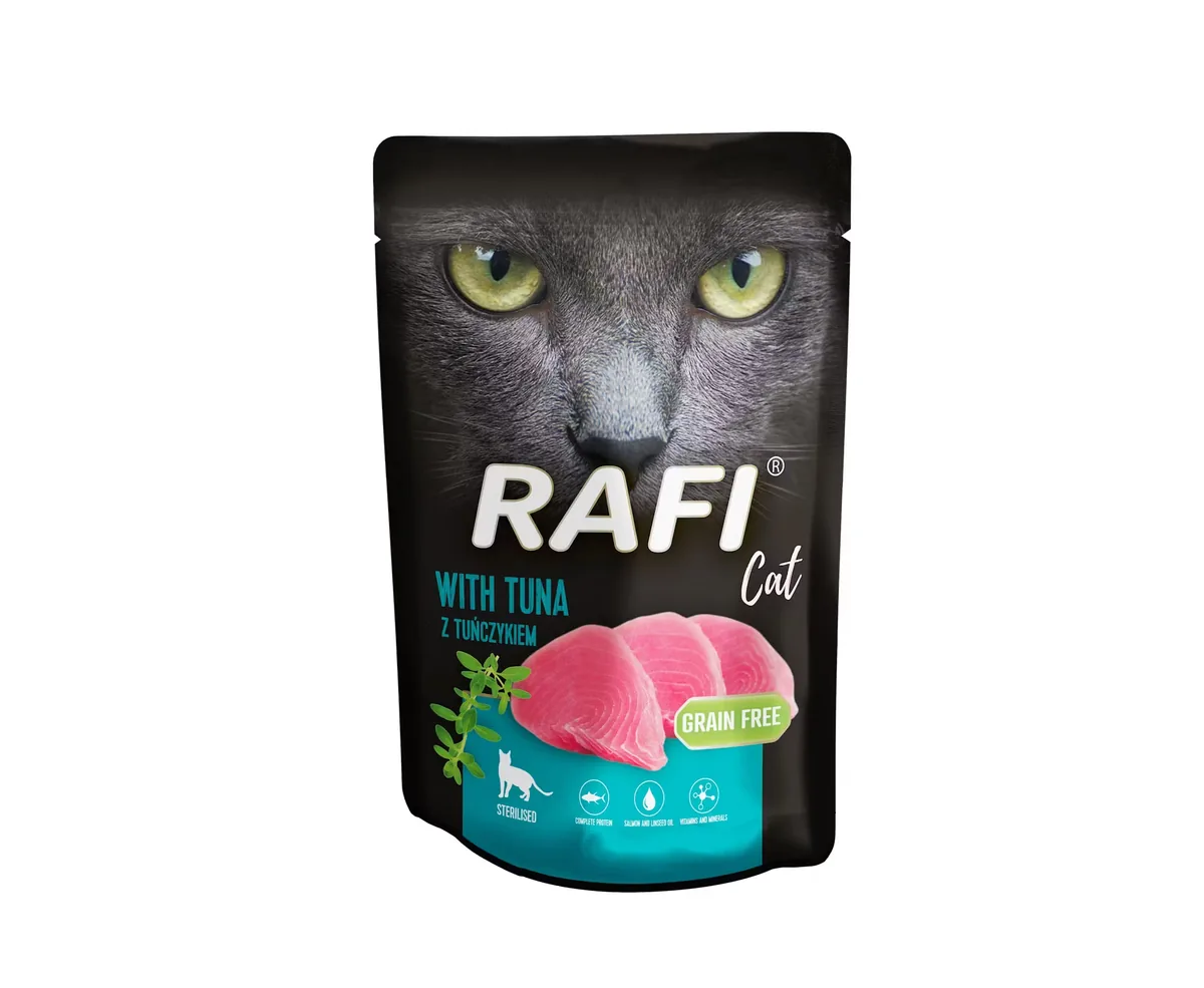 Hrana Umeda pentru Pisici Rafi Cat Sterilizate Ton 100g