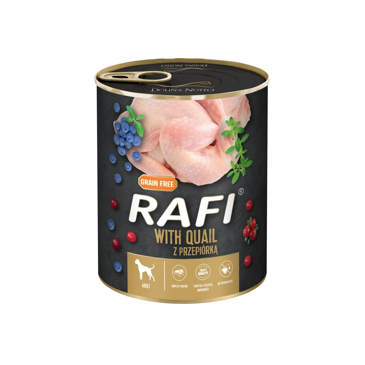 Hrana Umeda Caini Rafi Dog Prepelita si Afine 800g