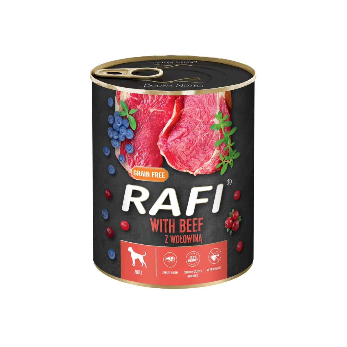 Hrana Umeda pentru Caini Rafi Dog Vita si Afine 800g