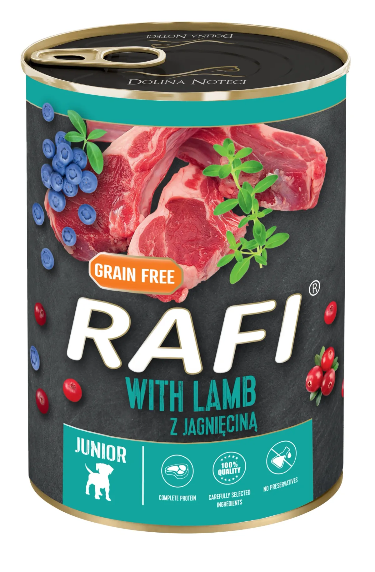 Hrana Umeda pentru Caini Rafi Dog Junior 400g Miel si Afine
