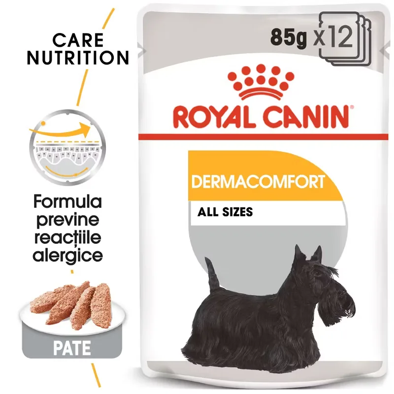 Hrana Umeda pentru Caini Royal Canin Dermacomfort Adult Pate 12x85g