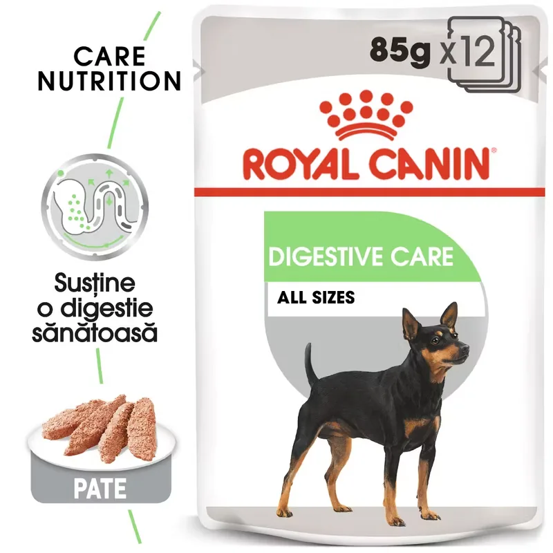 Hrana Umeda pentru Caine Royal Canin Digestive Care Adult Pate 12 x 85g