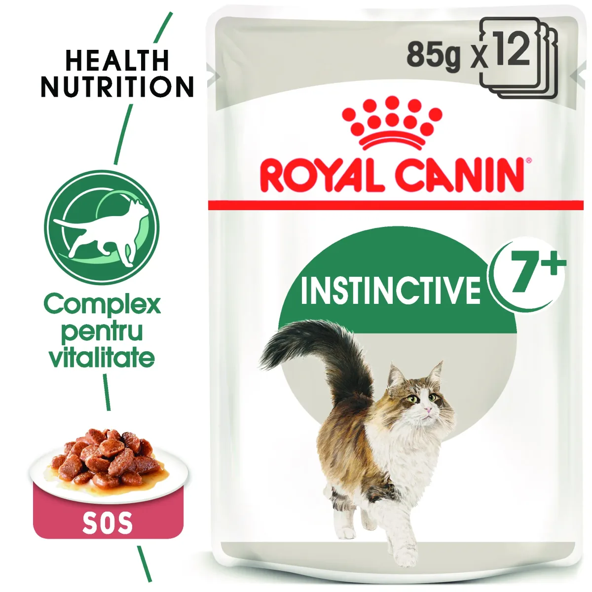 Hrana Umeda pentru Pisici Royal Canin Instinctive 7+ in Sos 12 x 85g
