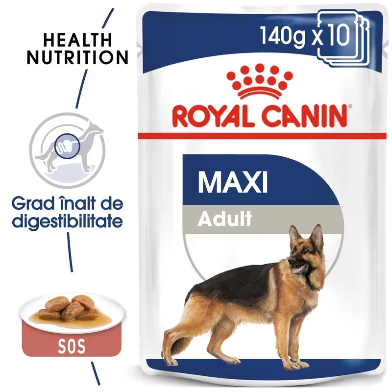 Hrana Umeda Caine Royal Canin Maxi Adult in Sos 10x140g