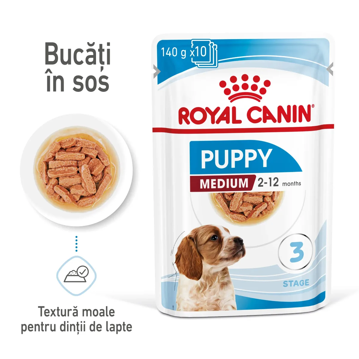 Hrana Umeda Royal Canin Medium Puppy in Sos 140g