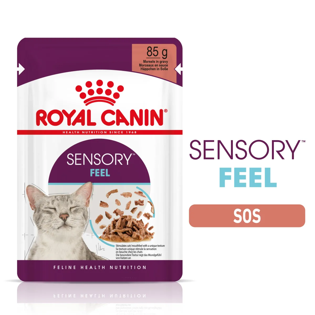 Hrana Umeda pentru Pisici Royal Canin Sensory Feel in Sos 12x85g