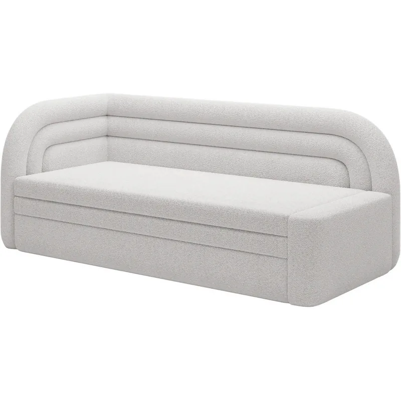 Recamier Extensibil Mid.You Catifea Alba 135x199cm