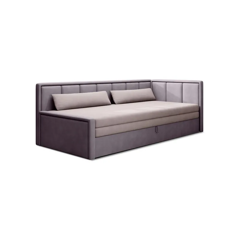 Recamier Extensibil Mid.You Textil Lila Roz 150x200cm Lada de Depozitare