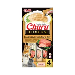 Recompensa Cremoasa pentru Pisici Inaba Churu Luxury Ton si Vita Wagyu