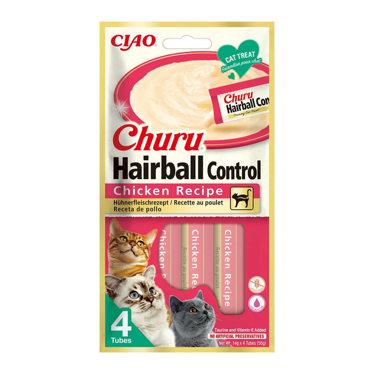 Recompensa Cremoasa pentru Pisici Inaba Ciao Churu Pui 4x14g