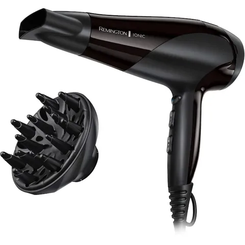 Remington D3198 Ionic Dry 2200 2200W 2 Viteze 3 Nivele de Caldură Negru