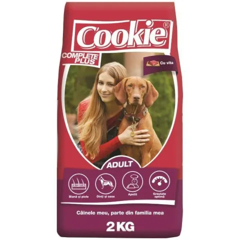 Hrana Uscata pentru Caini Cookie Complete Plus Adult Vita 2kg