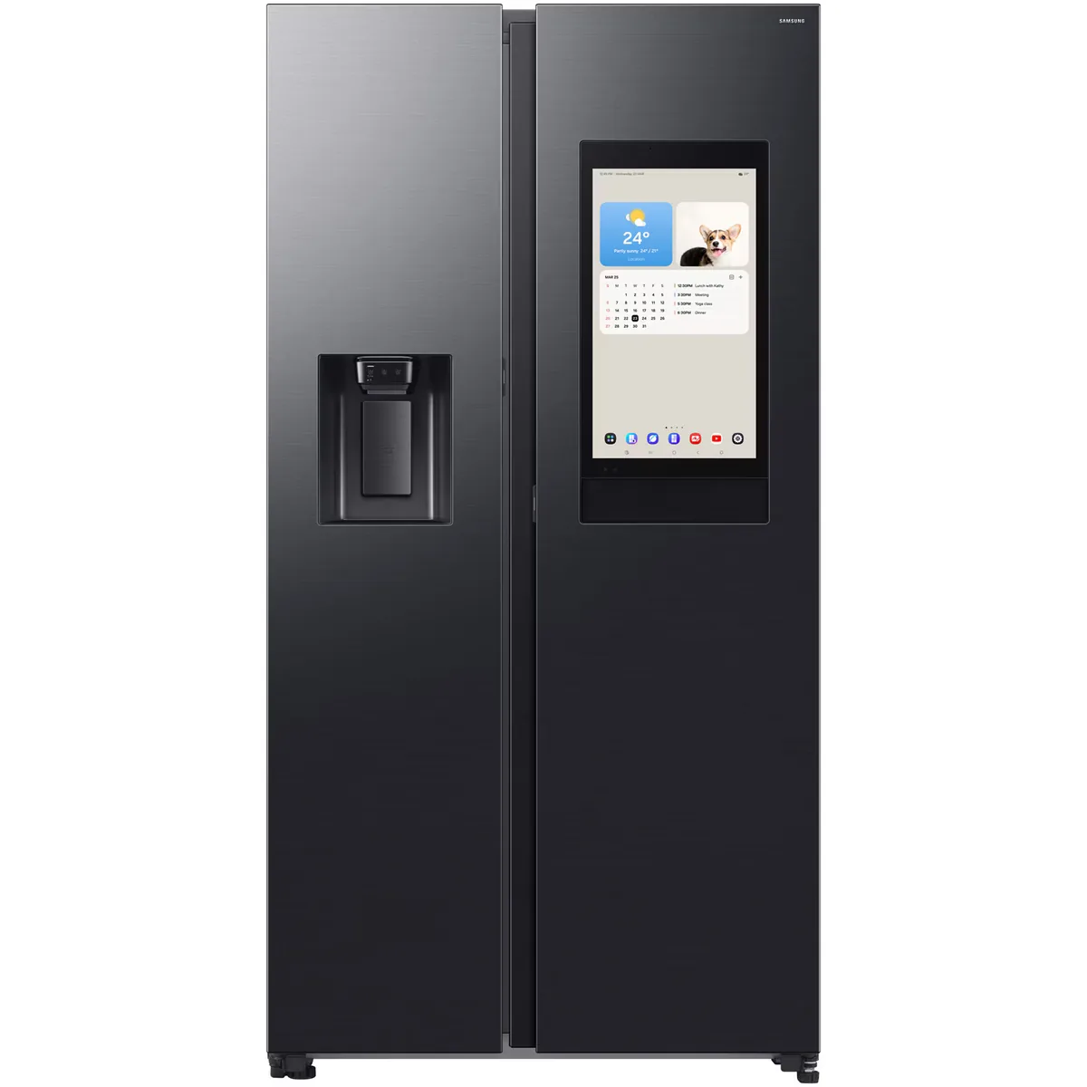 Samsung Family Hub RS90F66BEFEO 614L Inox Negru