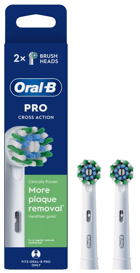 Oral-B EB50 Cross Action 2 Bucăți Alb