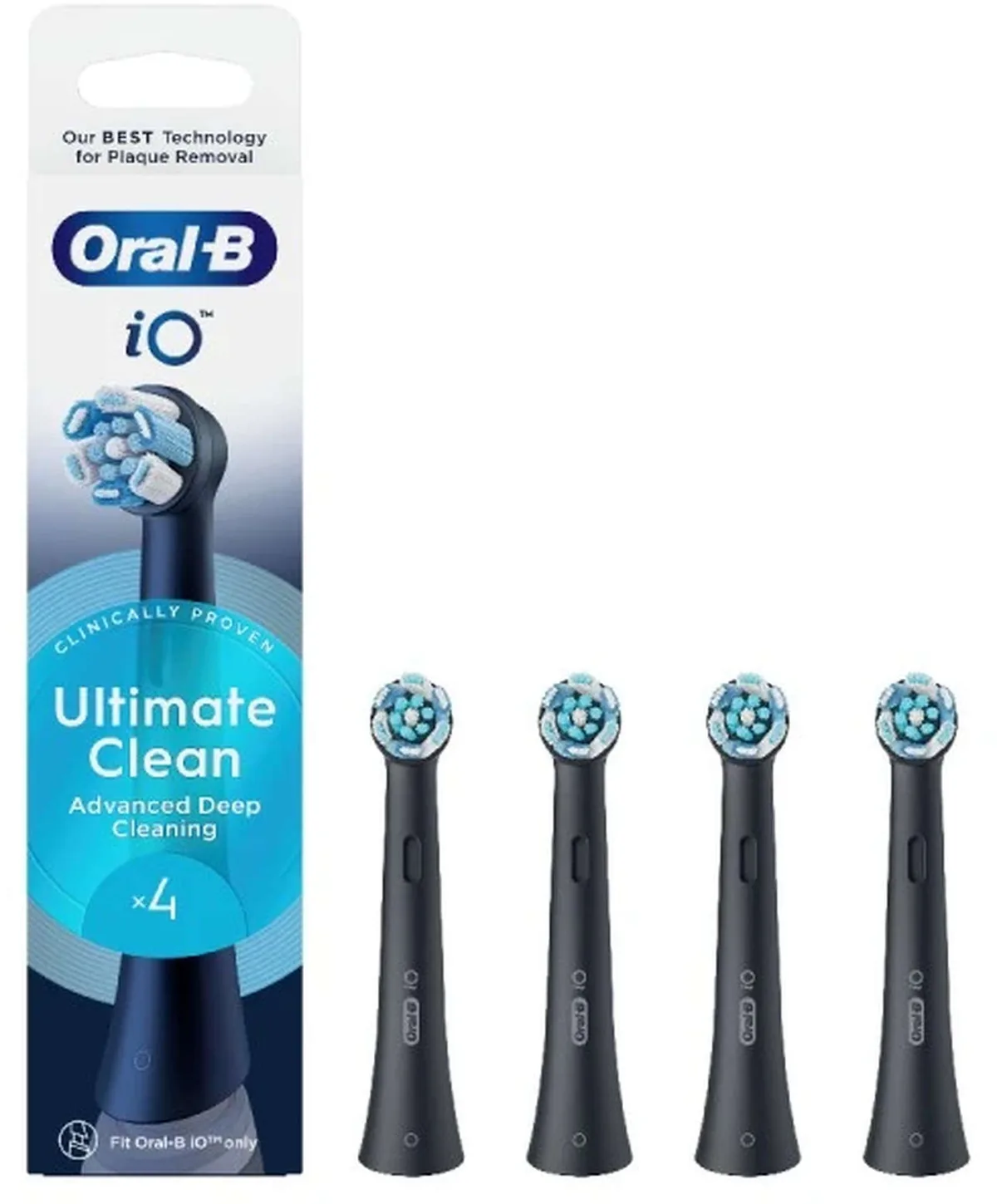 Oral-B iO Ultimate Clean 4 Bucati Negru