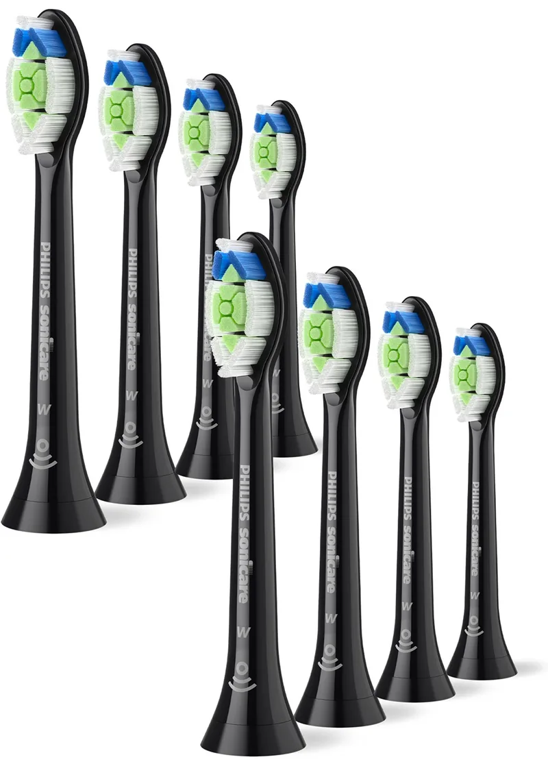 Capete de Rezervă Philips Sonicare W2 Optimal White HX6068/88 8 Bucăți Negru